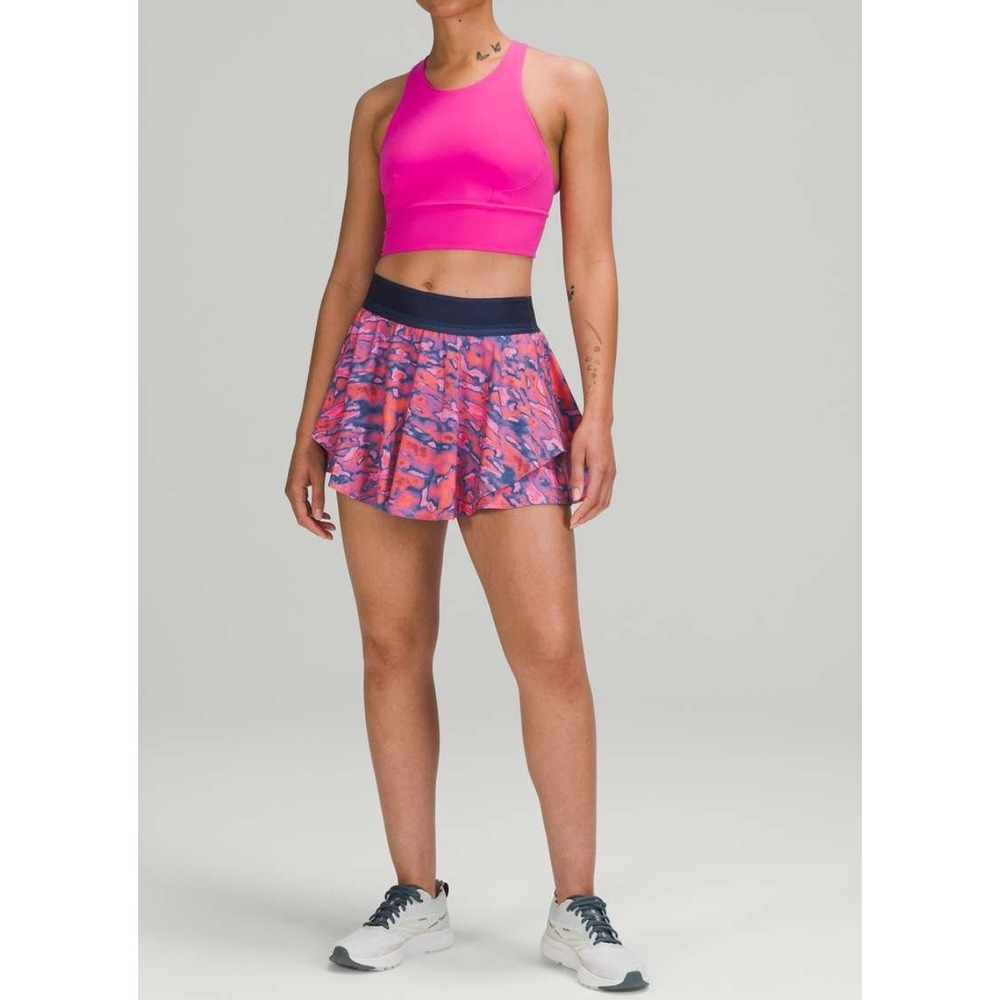 Lululemon Court Rival High Rise Skirt Size 10 Chroma Clash Multi / Mineral Blue - Picture 2 of 9